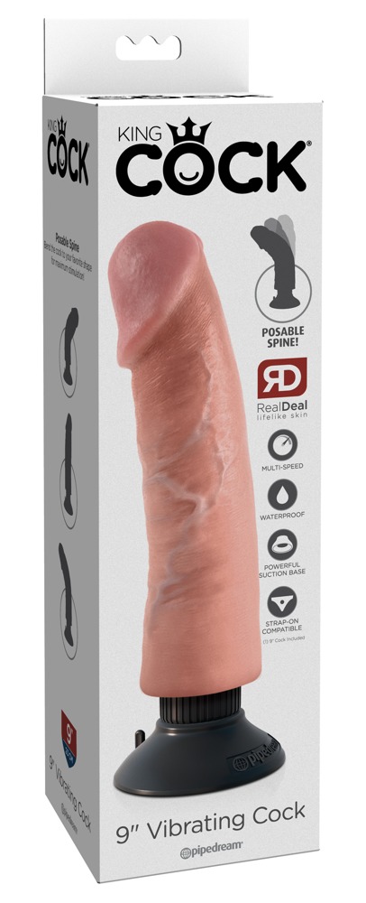 9" Vibrating Cock