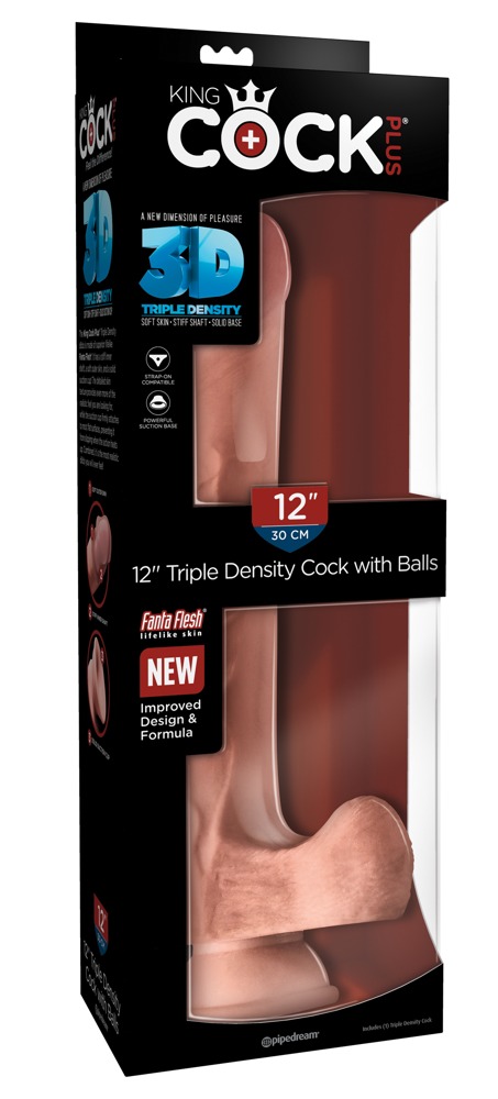 12" Triple Density Cock with Balls