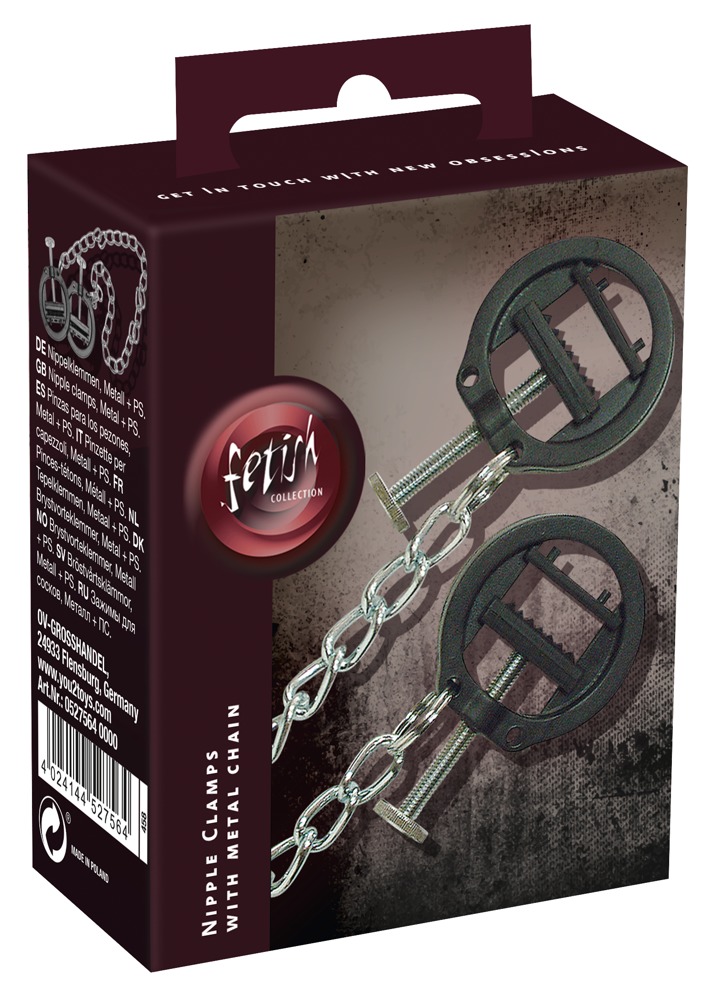 Nipple Clamps with Metal Chain