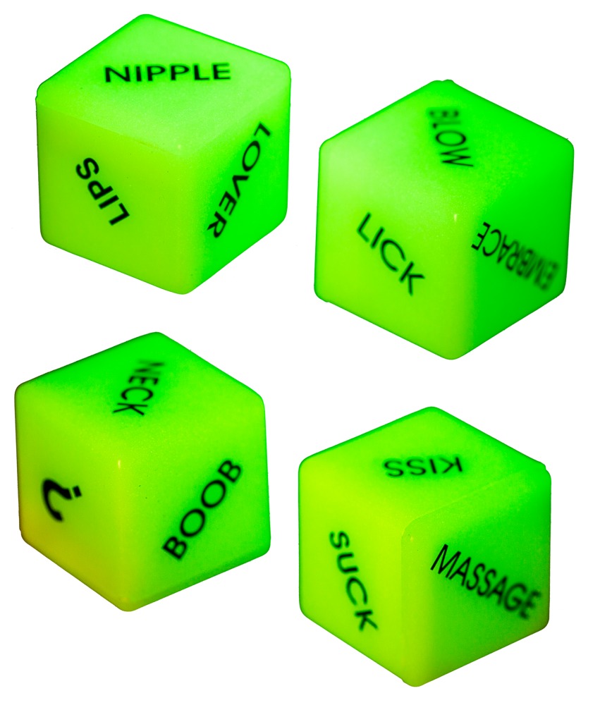 Glow in the Dark Love Dice Glow in the Dark Love Dice