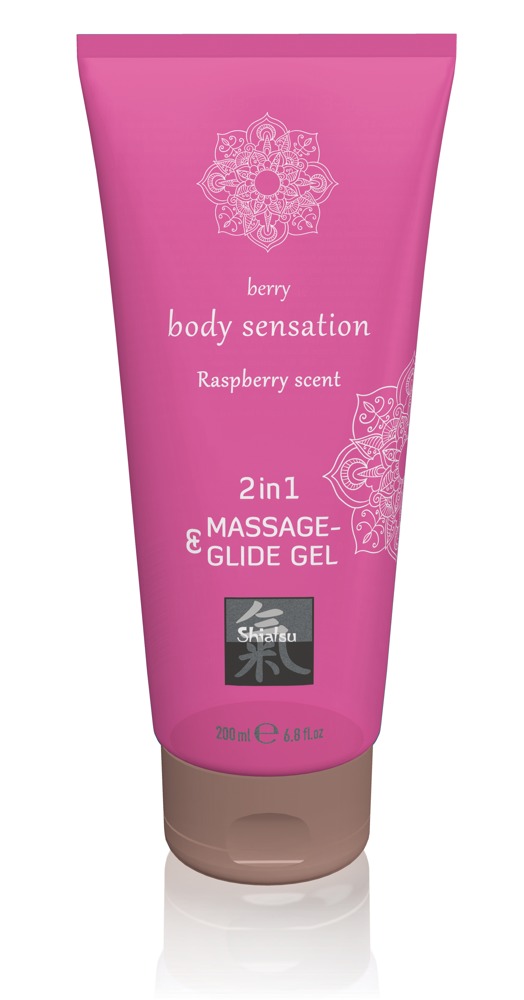 Massage & Glide Gel 2in1 Raspberry Scent