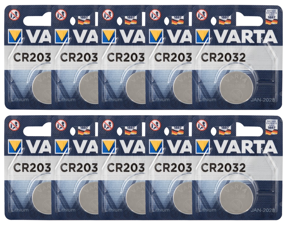 10 x 1er Batterie CR2032 10 x 1er Batterie CR2032