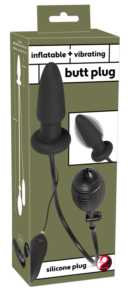 Inflatable Vibrating Butt Plug Inflatable Vibrating Butt Plug