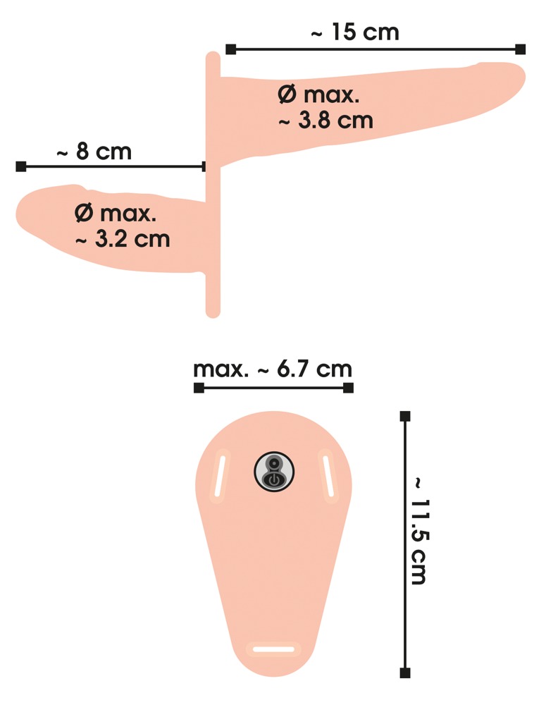 Vibrating Double Strap-On Vibrating Double Strap-On