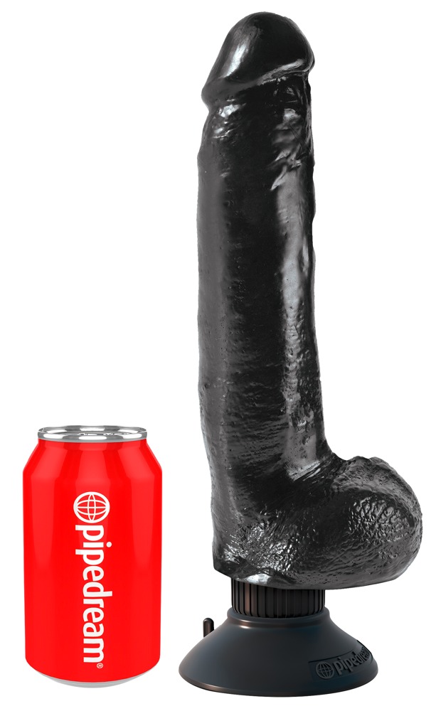 9" Vibrating Cock with Balls