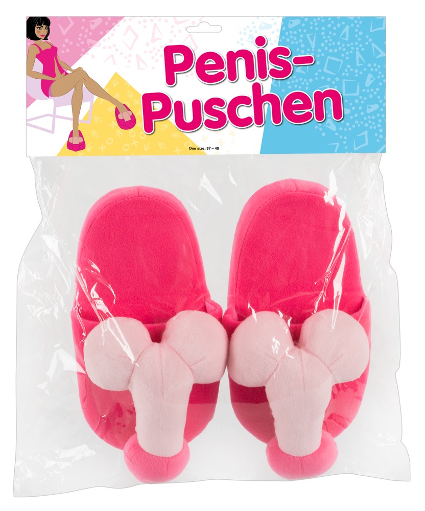 Plüsch-Hausschuhe Penis