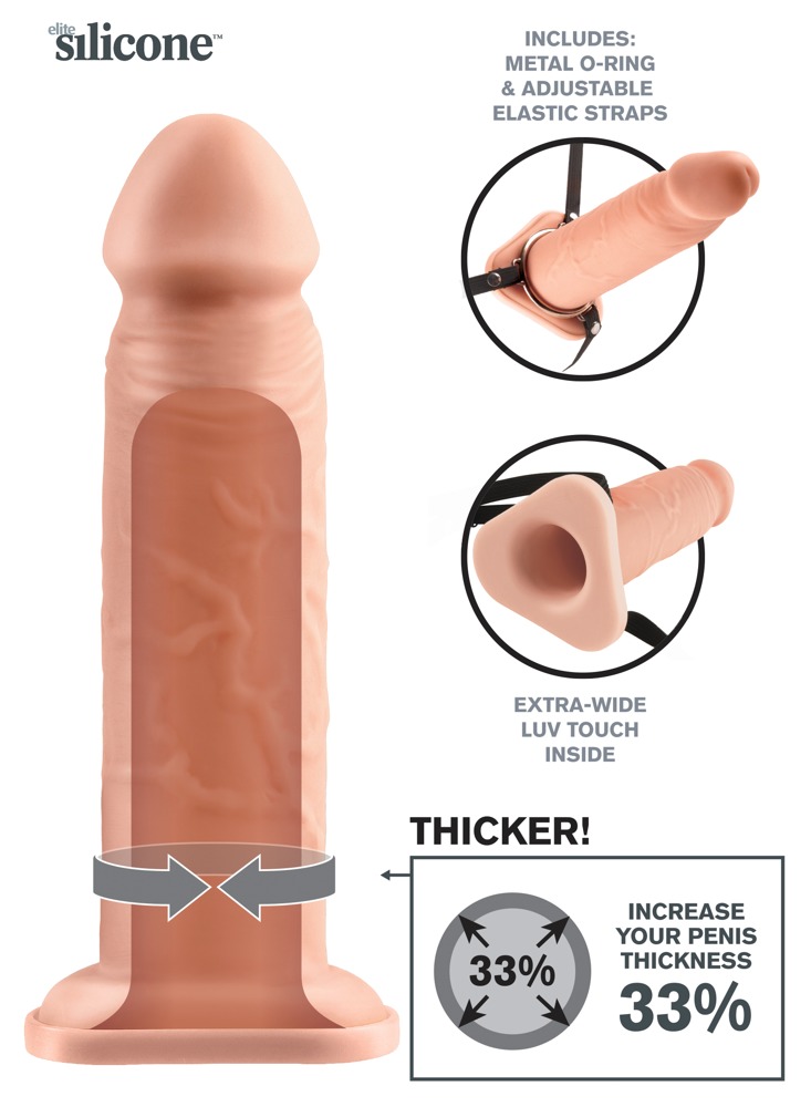 8" Silicone Hollow Extension 8" Silicone Hollow Extension